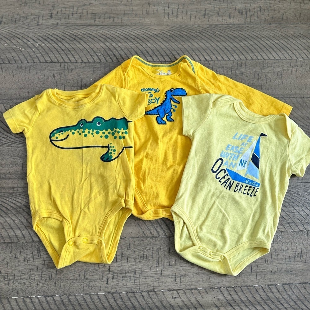 Baby boy bodysuit shirt bundle 12 months